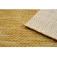 Modern FISY carpet SISAL 20776 Zigzag, melange yellow