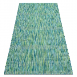 Moderní FISY koberec SISAL 20777 pásky, melanž modrý