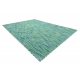Fonott FISY modern sizal szőnyeg 20777 Csík, melanj kék