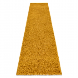 Paklājs, Paklāju celiņš SOFFI Shaggy 5cm zelts - uz virtuvi, uz priekštelpu, uz koridoru.