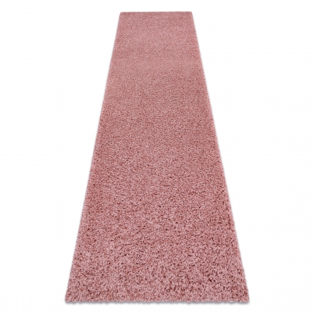 Alfombra, alfombra de pasillo SOFFI shaggy 5cm rosado - para la cocina, entrada, pasillo 