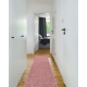 Teppe, Løper SOFFI shaggy 5cm rødme rosa - til kjøkken, korridor og gang