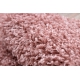 Tæppe, Fortovet SOFFI shaggy 5cm lyserød - ind i køkkenet, til gangen, til korridoren