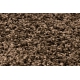Alfombra, alfombra de pasillo SOFFI shaggy 5cm botella marrón - para la cocina, entrada, pasillo 