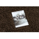 Alfombra, alfombra de pasillo SOFFI shaggy 5cm botella marrón - para la cocina, entrada, pasillo 