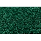Alfombra, alfombra de pasillo SOFFI shaggy 5cm botella verde - para la cocina, entrada, pasillo 