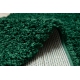Alfombra, alfombra de pasillo SOFFI shaggy 5cm botella verde - para la cocina, entrada, pasillo 
