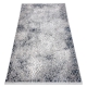 модерен килим REBEC ресни 51117 - две нива на руно сметана / тъмно синьо