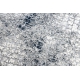 Moderný koberec REBEC 51117 strapce, dve vrstvy rúna, recyklovateľná bavlna , krémová, tmavo modrá