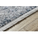 Moderní koberec REBEC 51117 střapce, dvě vrstvy rouna, recyklovatelná bavlna bavlna, krémový, tmavě modrý