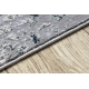 Modern Teppich REBEC Franse 51117 - zwei Ebenen aus Vlies creme / dunkelblau 