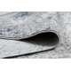 Tapete moderno REBEC franjas 51117 - dois níveis de lã cinza creme / azul escuro 