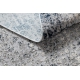Covor modern REBEC franjuri 51117 - două niveluri de lână cremă / albastru inchis