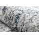 Tæppe REBEC moderne kvaster 51117 - to niveauer af fleece fløde / marineblå blå
