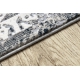 Modern Teppich REBEC Franse 51122A - zwei Ebenen aus Vlies creme / dunkelblau 