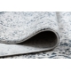Modern Teppich REBEC Franse 51122A - zwei Ebenen aus Vlies creme / dunkelblau 