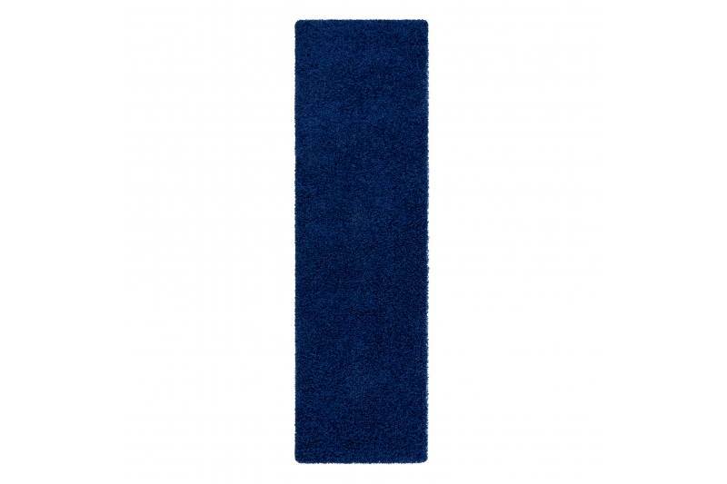 Alfombra, alfombra de pasillo SOFFI shaggy 5cm azul - para la cocina,  70x200 cm