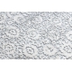 Modern carpet REBEC fringe 51172A - two levels of fleece cream / navy