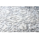 Modern REBEC szőnyeg rojt 51172A - két szintű gyapjú krém / sötétkék