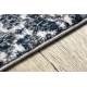 Moderný koberec REBEC 51172A strapce, dve vrstvy rúna, recyklovateľná bavlna , krémová, tmavo modrá