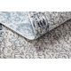 Moderní koberec REBEC 51172A střapce, dvě vrstvy rouna, recyklovatelná bavlna bavlna, krémový, tmavě modrý