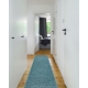 Alfombra, alfombra de pasillo SOFFI shaggy 5cm azul - para la cocina, entrada, pasillo 