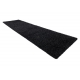 Carpet, Runner SOFFI shaggy 5cm black - for the kitchen, corridor & hallway