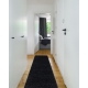 Paklājs, Paklāju celiņš SOFFI Shaggy 5cm melns - uz virtuvi, uz priekštelpu, uz koridoru.