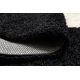 Tappeto, tappeti passatoie SOFFI shaggy 5cm nero - per il soggiorno, la cucina, il corridoio 