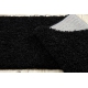 Alfombra, alfombra de pasillo SOFFI shaggy 5cm negro - para la cocina, entrada, pasillo 