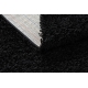 Běhoun SOFFI shaggy 5cm černý - do kuchyně, předsíně, chodby, haly 