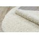 Kulatý koberec SOFFI shaggy 5cm krém