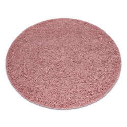 Χαλί SOFFI κύκλος δασύτριχος 5cm ροζ