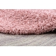 Szőnyeg SOFFI kör shaggy 5cm rózsaszín