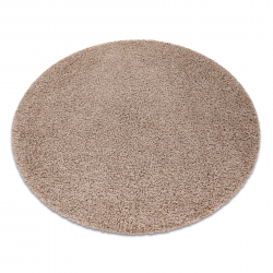 Tapete SOFFI circulo shaggy 5cm bege