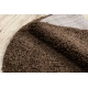 Kulatý koberec SOFFI shaggy 5cm hnědý