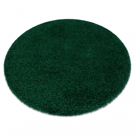 Kulatý koberec SOFFI shaggy 5cm láhev zelená