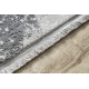 модерен килим REBEC ресни 51192A - две нива на руно сметана / сив
