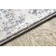 Modern Teppich REBEC Franse 51192A - zwei Ebenen aus Vlies creme / grau