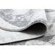 Tapete moderno REBEC franjas 51192A - dois níveis de lã cinza creme / cinzento
