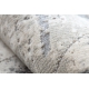 Modern carpet REBEC fringe 51192A - two levels of fleece cream / grey