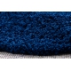 Tæppe SOFFI hjul shaggy 5cm marineblå blå