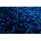 Tapis SOFFI Cercle shaggy 5cm bleu foncé