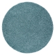Χαλί SOFFI κύκλος δασύτριχος 5cm μπλε