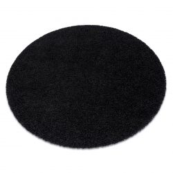 Teppich SOFFI Kreis shaggy 5cm schwarz