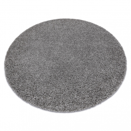 Matta SOFFI cirkel shaggy 5cm grå