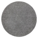 Alfombra SOFFI circulo shaggy 5cm gris