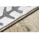Dywan LIRA E1468 Rozeta, strukturalny, nowoczesny, glamour - szary