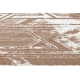 Kilimas MEFE Šiuolaikinis B402 Senovinis - Struktūrinis, dviejų sluoksnių vilna tamsiai, rudos spalvos 