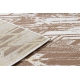 Moderný MEFE koberec B402 Vintage - Štrukturálny, dve vrstvy rúna tmavo-béžová